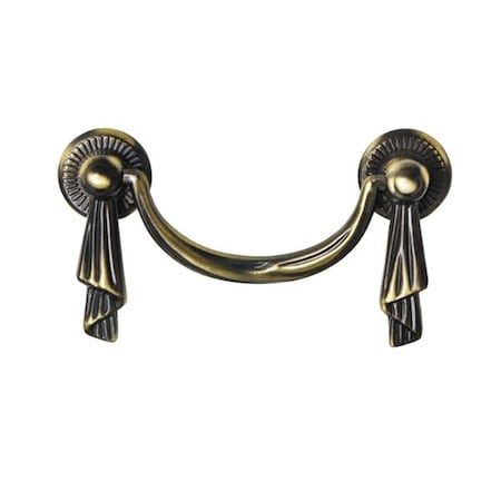 Utopia Alley Lauren Drop Pull Antique Brass 2.5 inch Center To Center HW310PLAB021